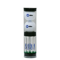 Golf Tube Pack w/Nine 2 3/4" Tees & 2 Plain Golf Balls with Your Logo